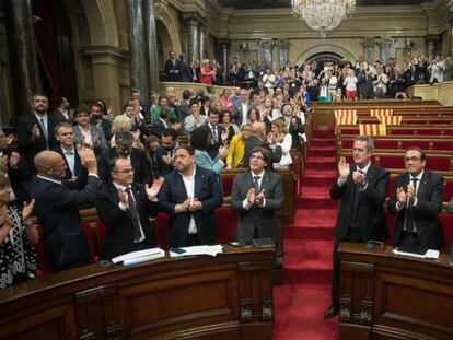 El 7 de septiembre de 2017, el 'Parlament' aprobó la ley del referéndum.
