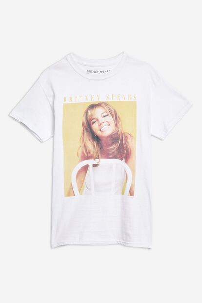 Camiseta de Britney Spears de TopShop.