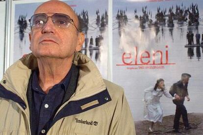 Theo Angelopoulos, durante la presentación de su película <i>Eleni </i>en Valladolid<b>.</b>