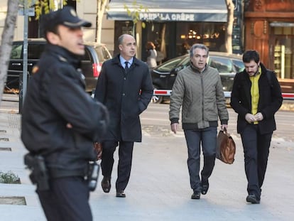 Santiago Espot, empresario y pol&iacute;tico catal&aacute;n, llegando a la Audiencia Nacional.