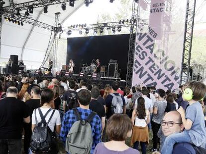 Ambiente del DCODE, festival en el Campus de la Unversidad Complutense de Madrid.