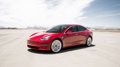 Imagen promocional del Tesla Model 3