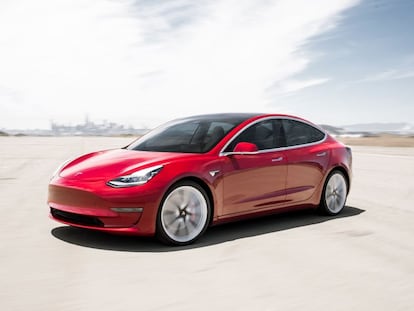 Imagen promocional del Tesla Model 3