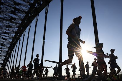 Escena de la maratón de Sydney en 2023.