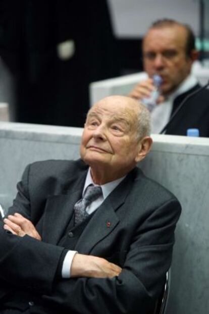 Jacques Servier, durante la sesión inicial del juicio.