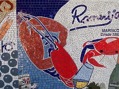 Mural del restaurante Romerijo, en el Puerto de Santa María.