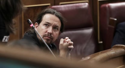 Pablo Iglesias dimecres al Congrés.