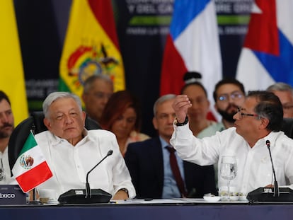 Andrés Manuel López Obrador y Gustavo Petro