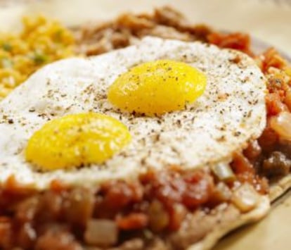 Huevos rancheros, desayuno habitual en el D.F: