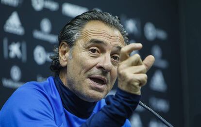 El entrenador del Valencia Cesare Prandelli
