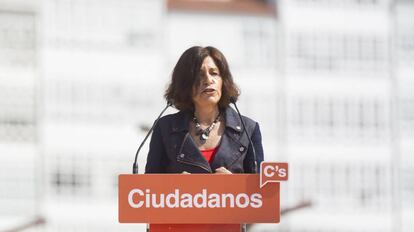 La candidata de Ciudadanos a la presidencia de la Xunta de Galicia, Cristina Losada.