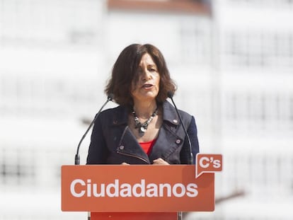 La candidata de Ciudadanos a la presidencia de la Xunta de Galicia, Cristina Losada.
