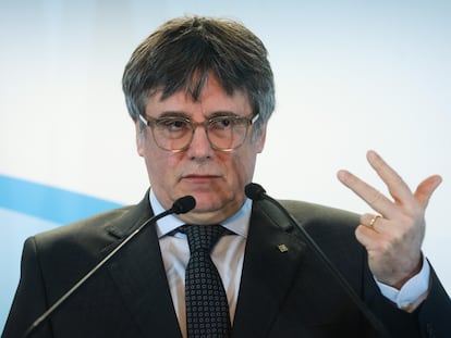 Carles Puigdemont, el pasado viernes en Bruselas.