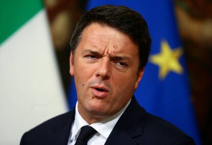 El primer ministro italiano, Matteo Renzi.