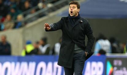 Pochettino, durante el partido del Tottenham ante el Manchester City.