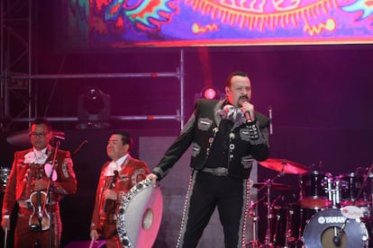 Pepe Aguilar, en un concierto en la Ciudad de México.