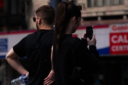 Tourists in the Condesa neighborhood of Mexico City. 