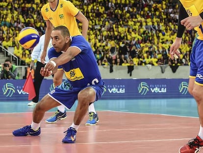 Serginho, durante sua partida de despedida da sele&ccedil;&atilde;o, em Bras&iacute;lia.