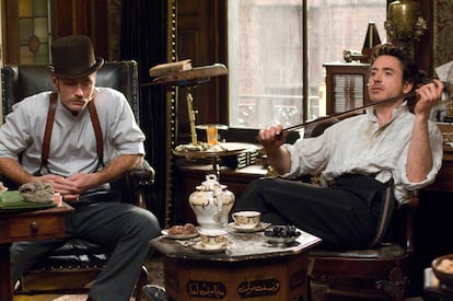 Jude Law y Robert Downey Jr. en 'Sherlock Holmes', de Guy Ritchie (2009).