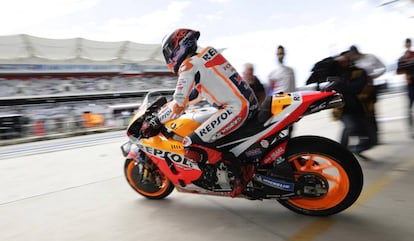 Marc Márquez, en el circuito de Austin.