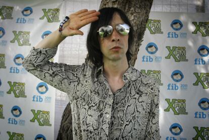 Bobby Gillespie, ayer en Benicàssim.