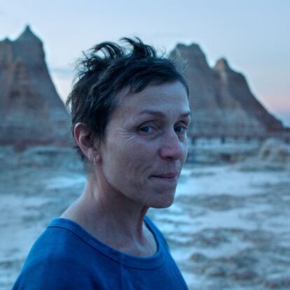 Frances McDormand, en una escena de 'Nomadland'.