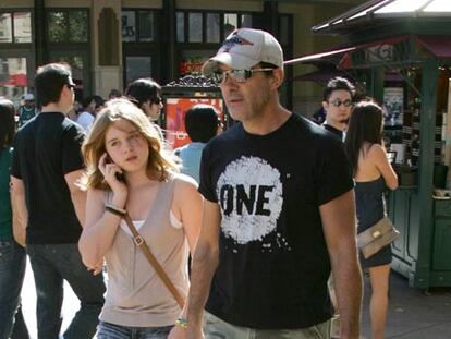 Antonio Banderas con su hija