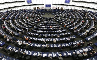 Sesión en el Parlamento Europeo en Estrasburgo el pasado 21 de mayo.