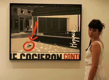 El acrílico sobre lienzo <i>Edición de noche (Hopper</i>, de 1974