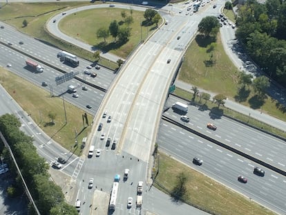 Autopista I-85 en Atlanta (EE UU) cuya reforma se acaba de adjudicar Ferrovial por 71 millones de euros.