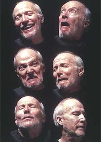 La instalación de vídeo <i>Seis cabezas</i>, de Bill Viola.