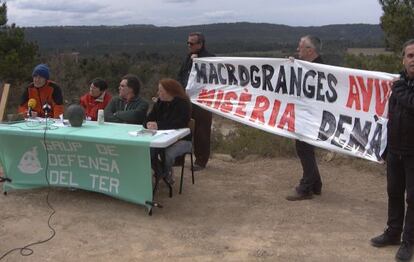 Rueda de prensa del Grup de Defensa del Ter.