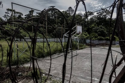 Vista de una cancha en el interior de la colonia Altavista