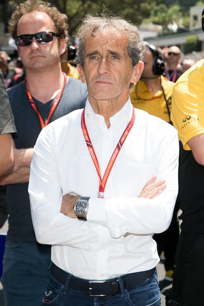 El veterano Alain Prost tampoco quiso perderse la prueba.