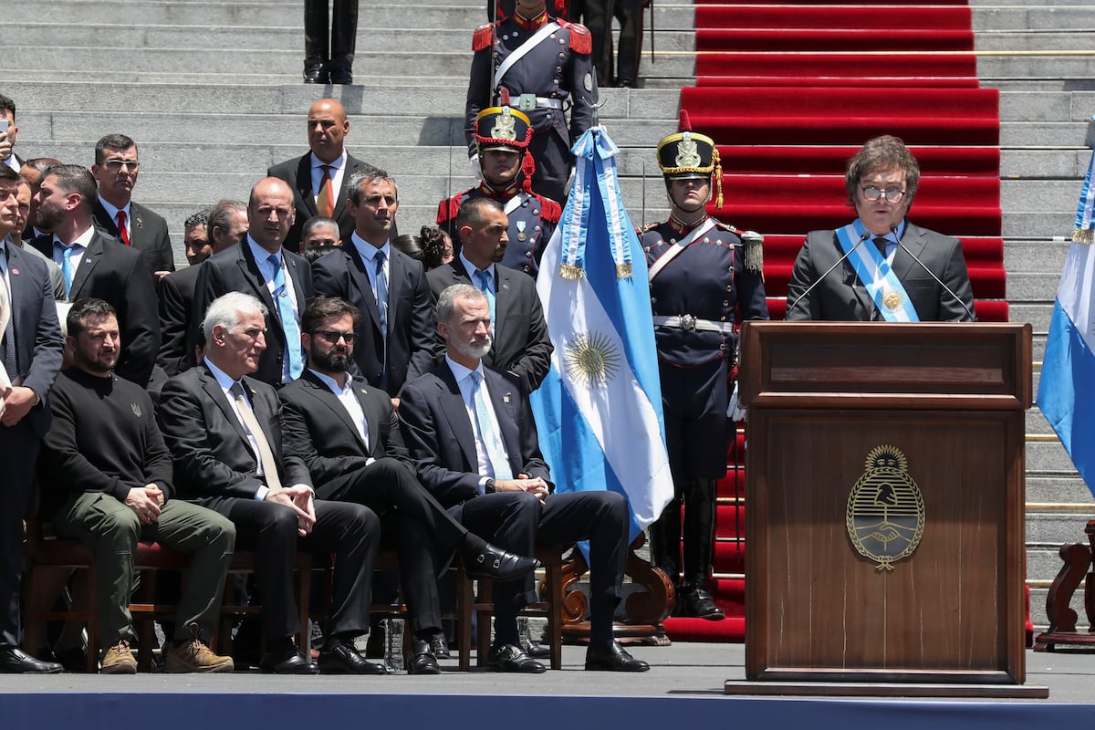El primer discurso de Javier Milei como presidente de Argentina, en 12 ...