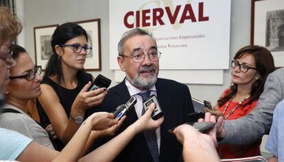 El presidente de la patronal valenciana Cierval, José Vicente González.