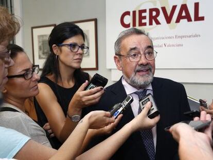 El presidente de la patronal valenciana Cierval, Jos&eacute; Vicente Gonz&aacute;lez.