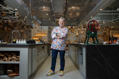 El cocinero Alberto Chicote en su restaurante Omeraki el 28 de agosto. 