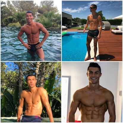 El futbolista del Real Madrid también utiliza las redes sociales para presumir de cuerpo así como también de sus escapadas a lugares paradisíacos.