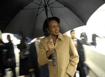 La secretaria de Estado de EE UU, Condoleezza Rice, en Washington.