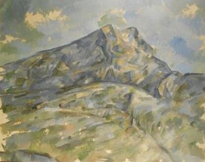 'La Montagne Sainte-Victoire du bosquet du Château Noir' (1904), de Cézanne.