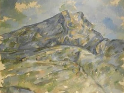 'La Montagne Sainte-Victoire du bosquet du Château Noir' (1904), de Cézanne.
