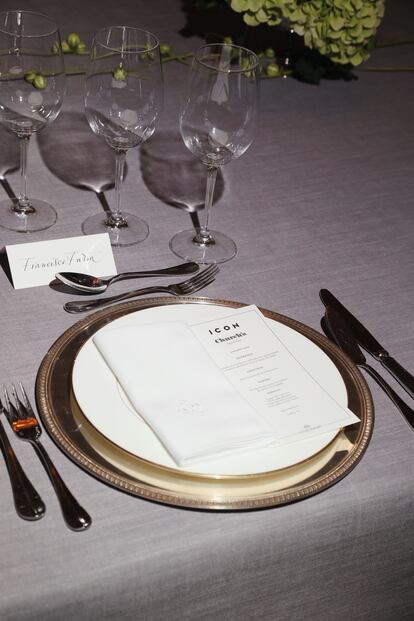 Un detalle de la cena ofrecida en el Hotel Santo Mauro.