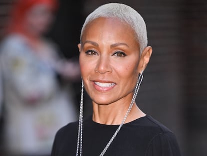 Jada Pinkett Smith, a su llegada a 'The Late Show With Stephen Colbert' el 16 de octubre en Nueva York.