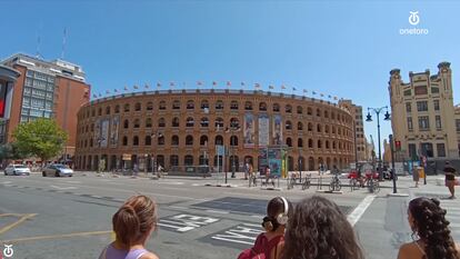 Exteriores de la plaza de toros de Valencia.