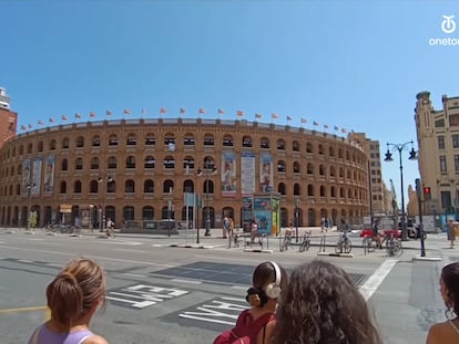 Exteriores de la plaza de toros de Valencia.