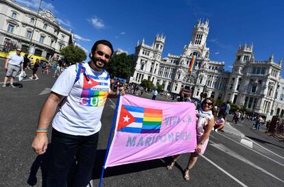 Ambiente en el World Pride 2017 en Madrid.