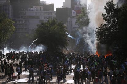 Manifestación contra el Gobierno chileno el pasado jueves.