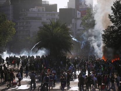 Manifestación contra el Gobierno chileno el pasado jueves.