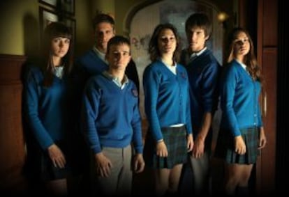 El plantel de actores de la serie 'El internado' que ha emitido Antena 3.